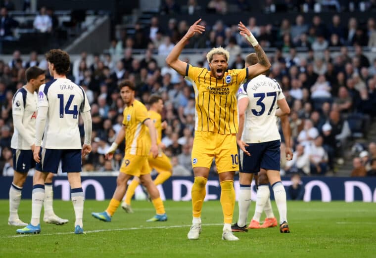 Tottenham Hotspur 2-2 Brighton & Hove Albion: Rutter strikes late to dent Spurs’ survival push