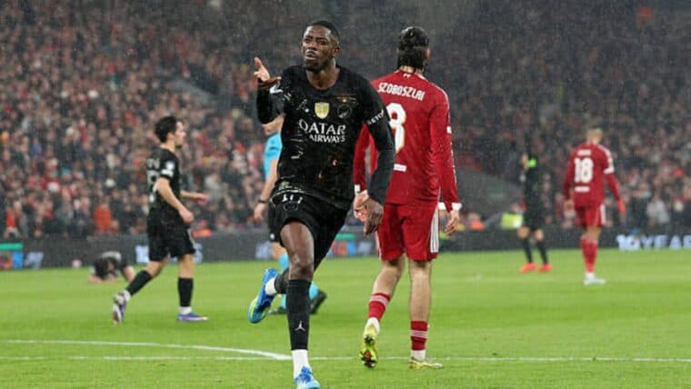 Liverpool 0-2 PSG: Ousmane Dembele double seals Parisians’ Champions League semi-final spot