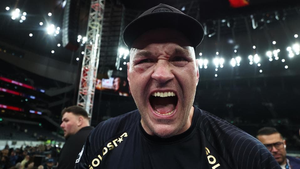 Tyson Fury Pounds His Way To Victory, Presses AJ With WWE-Like Mic Work