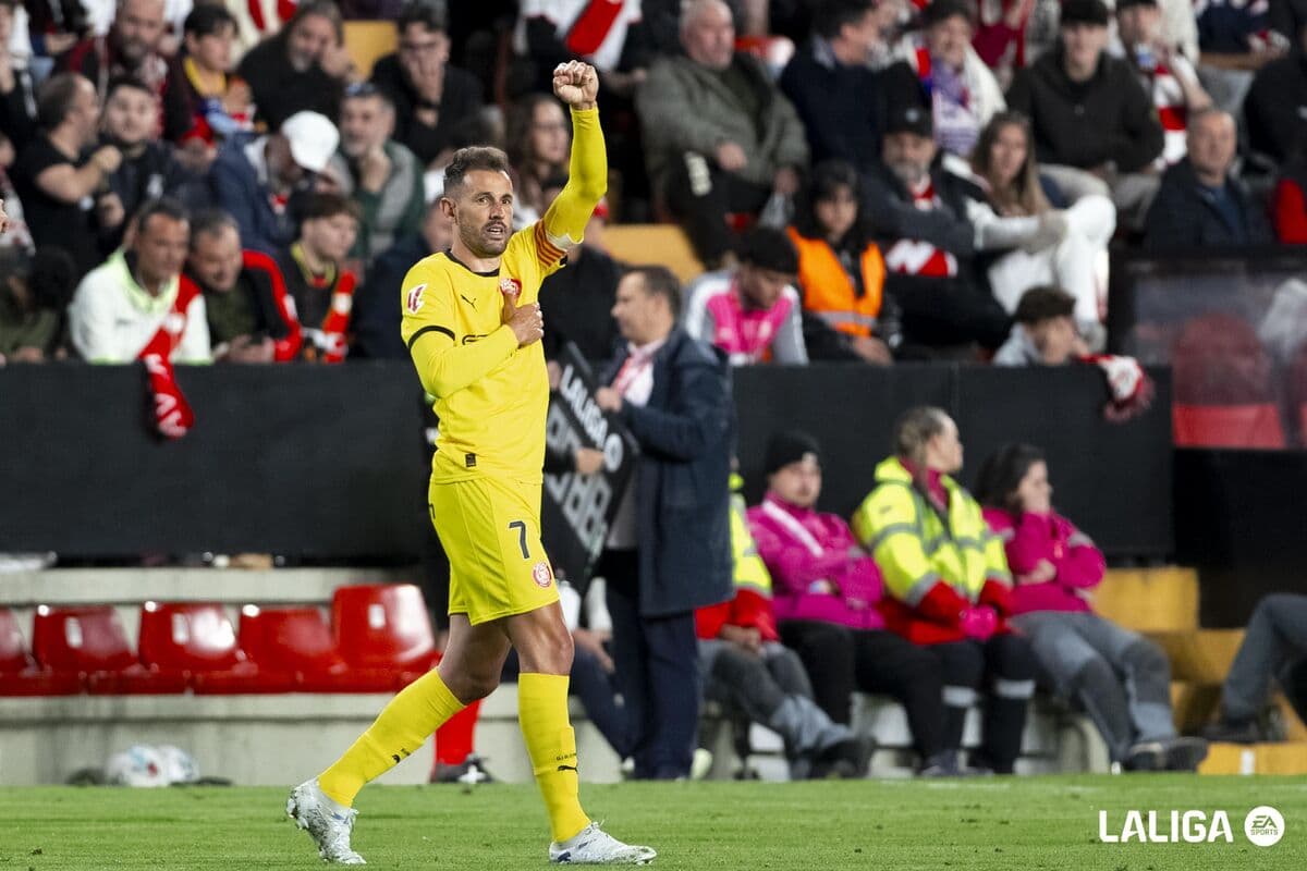 Stuani saves a point in Vallecas
