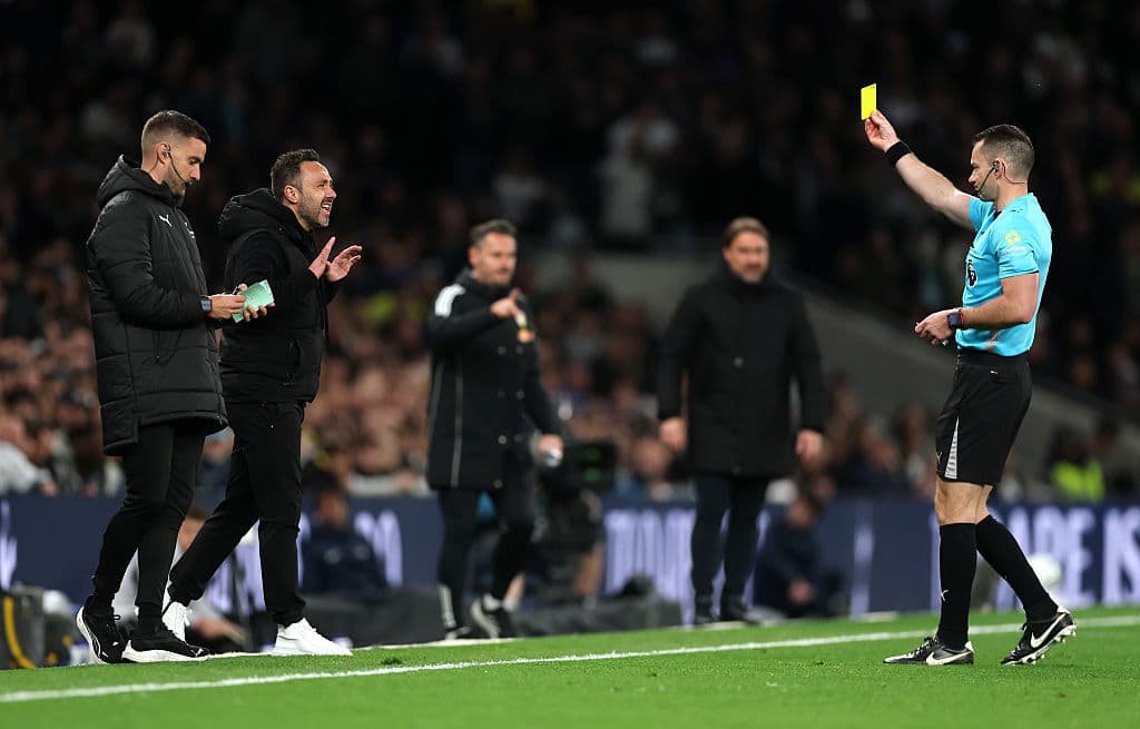 ‘Maybe they suffered the pressure of West Ham v Arsenal’ – De Zerbi says referee was ‘not calm’ in Spurs’ draw with Leeds