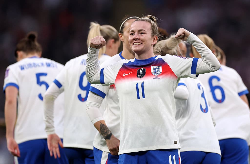 Lionesses beat world champions Spain at Wembley to stay top of World Cup qualifying group