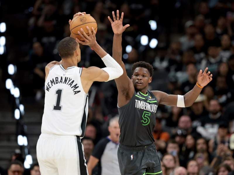 Anthony Edwards explains how Victor Wembanyama changes Wolves’ offensive approach