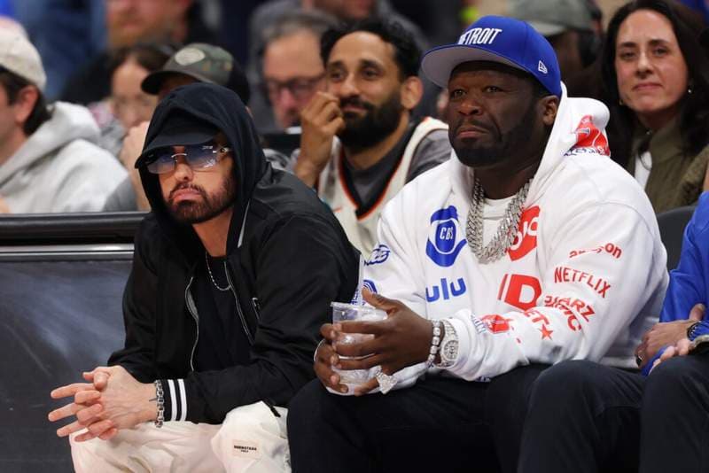 Eminem’s attendance at Game 5 between Cavaliers and Pistons makes NBA fans go crazy