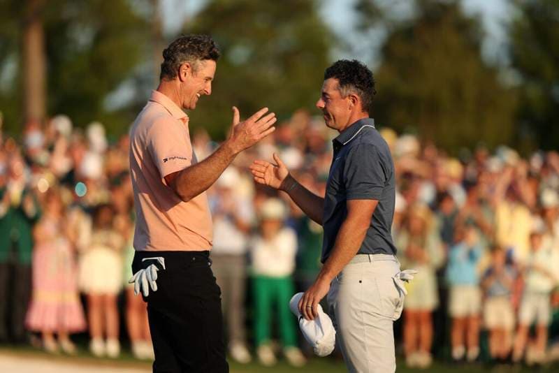 Justin Rose responds to Rory McIlroy’s struggles on day three at The Masters as he moves into contention