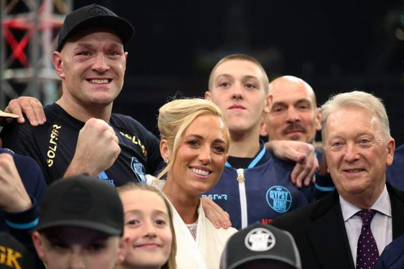 Tyson Fury’s son delivers brutal Anthony Joshua rant before mum steps in hilariously
