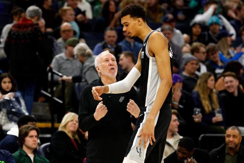 What Gregg Popovich did after Victor Wembanyama elbowed Naz Reid in the face is going viral