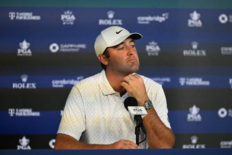 Scottie Scheffler discusses how he feels being asked about LIV Golf in press conferences