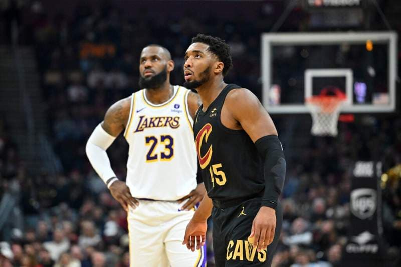 Donovan Mitchell overtakes Kyrie Irving’s Cavs mark but LeBron James stays untouchable