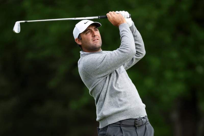 Scottie Scheffler comments on the potential winning score at the PGA Championship ahead of day two