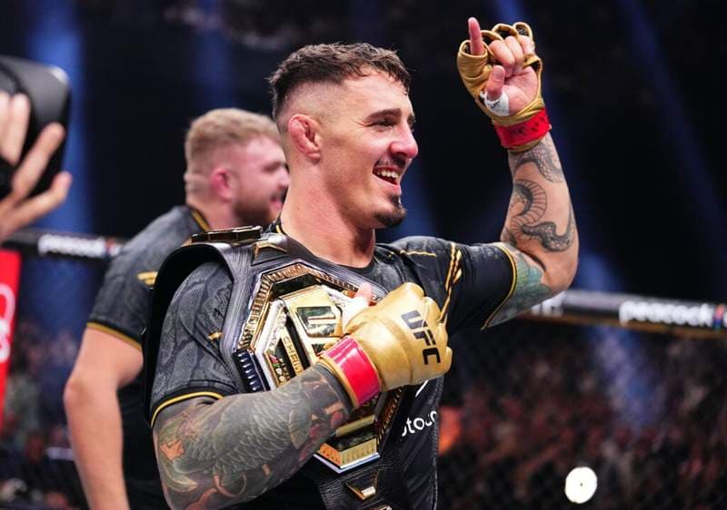 Through the haze: Tom Aspinall shares uplifting comeback news after eye exam