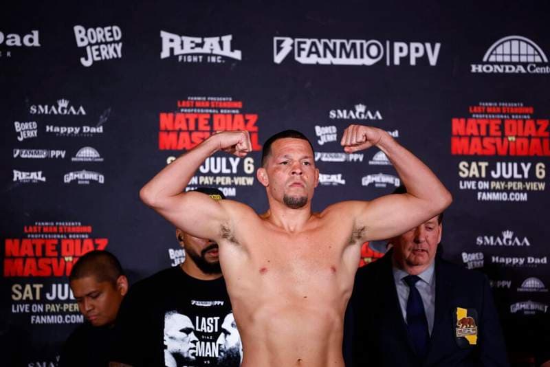 Shocking weight loss: Nate Diaz at his skinniest in years before Mike Perry clash