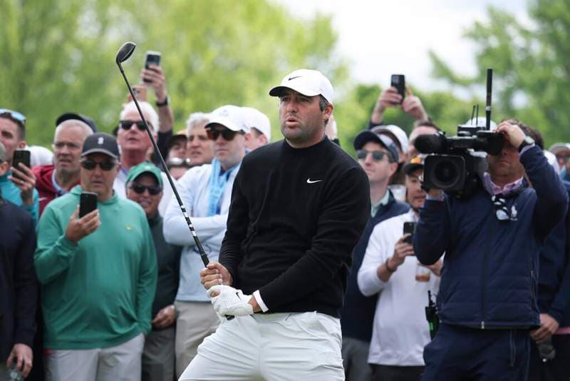 Scottie Scheffler shocked by ‘craziest’ pin he has ever seen in his career on day two at Aronimink