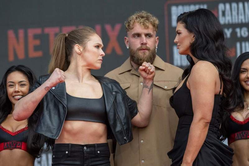 Jake Paul makes huge Ronda Rousey pay claim with Ilia Topuria comparison