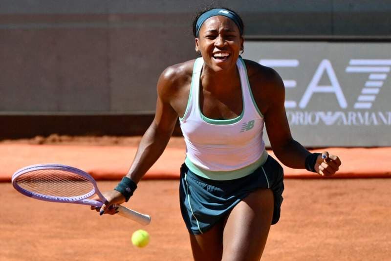 Coco Gauff has crowd laughing with Jannik Sinner comment after beating Iva Jovic