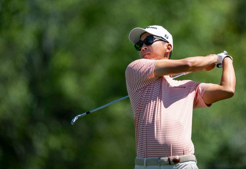 Michael Kim explains why he was almost late for his tee time on day one of the PGA Championship