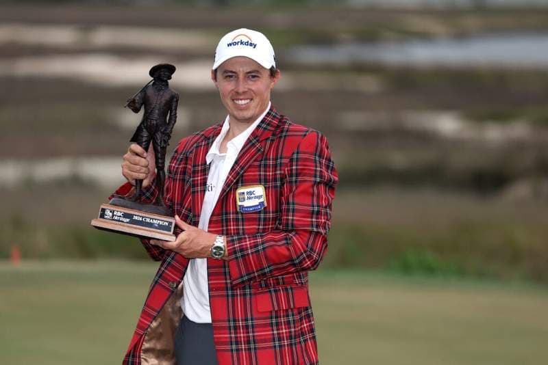 Matt Fitzpatrick praised for his conduct after beating Scottie Scheffler in a playoff at the RBC Heritage