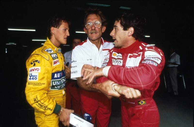 Michael Schumacher told Ayrton Senna to ‘get lost’ after an incident at the 1992 German GP