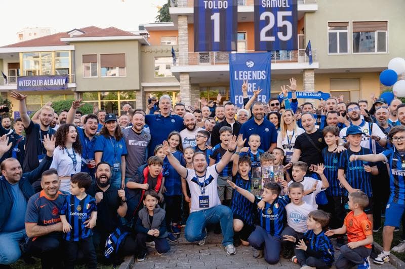 An unforgettable weekend in Tirana for Inter Club with Toldo and Samuel