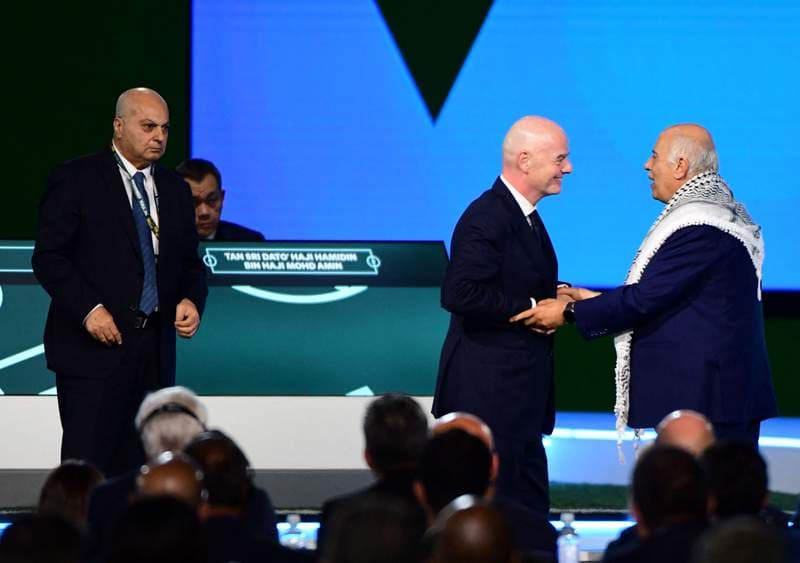 Palestinian FA chief hits out at Israeli federation VP at FIFA Congress