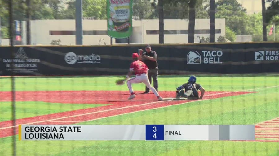 Louisiana baseball completes SBC sweep against Georgia State