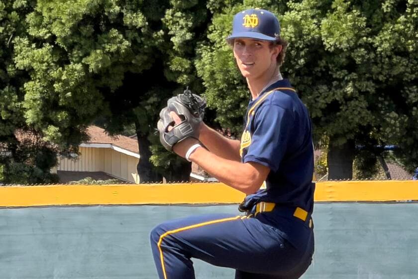 Prep sports roundup: Lachlan Clark of Sherman Oaks Notre Dame throws shutout against No. 1 Norco