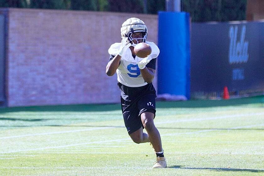 Coach Bob Chesney points to UCLA's improved defense during spring football