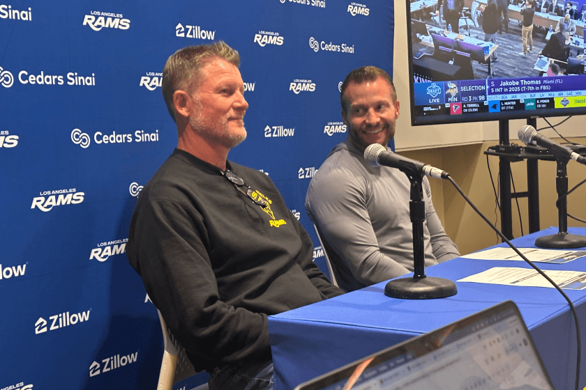 Rams' Sean McVay and Les Snead have reason to smile after Day 2 of NFL draft
