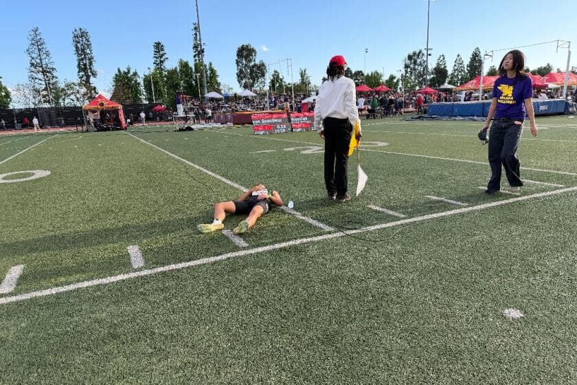 Prep talk: After falling, Beckham Borquez of Sherman Oaks Notre Dame shall rise again