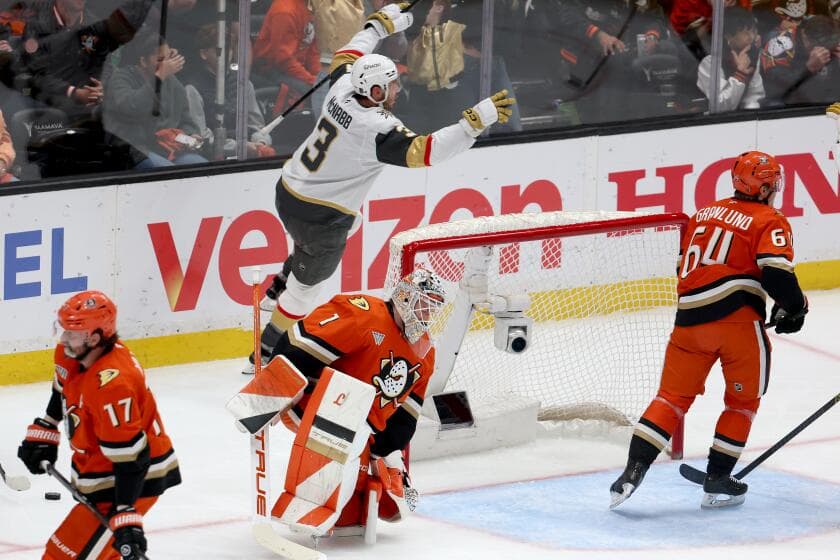 Ducks can't stop Mitch Marner and Golden Knights in Game 3 loss