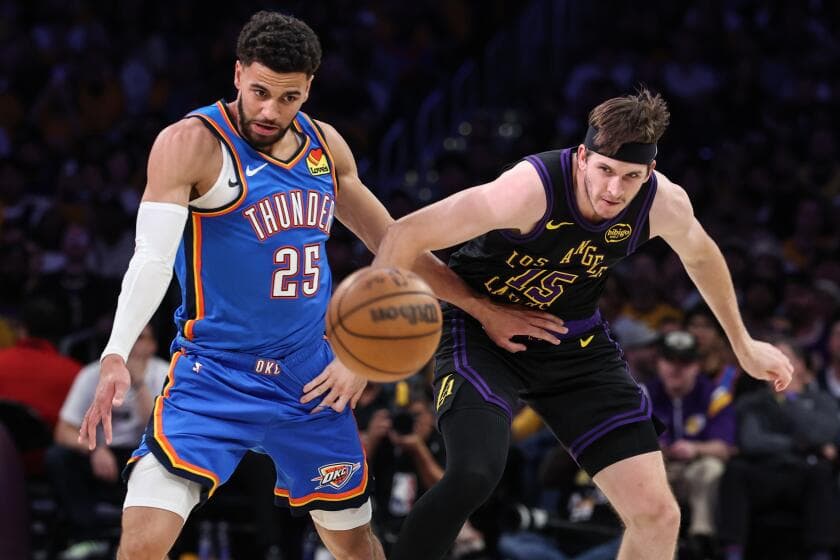 Lakers fight to the finish but are eliminated by Thunder