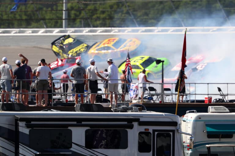 Massive NASCAR Crash Takes Out Majority of the Field at Talladega, Visibility Drops to Near Zero