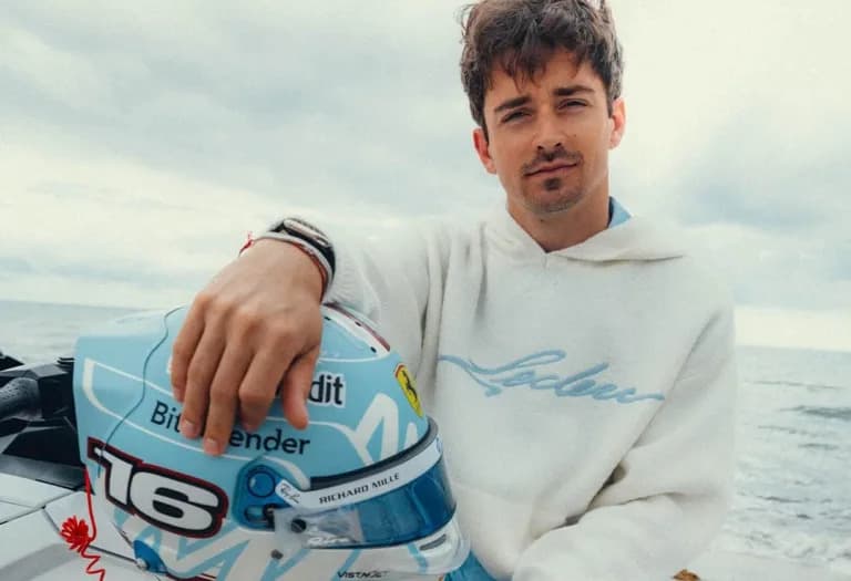 Charles Leclerc’s Baby Blue Miami GP Helmet Is the Quietest Flex on the Grid As Drivers Go All Out