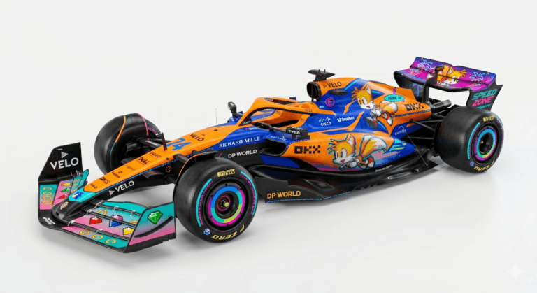 McLaren’s Sonic the Hedgehog Poster Has F1 Fans Begging for a Miami GP Livery