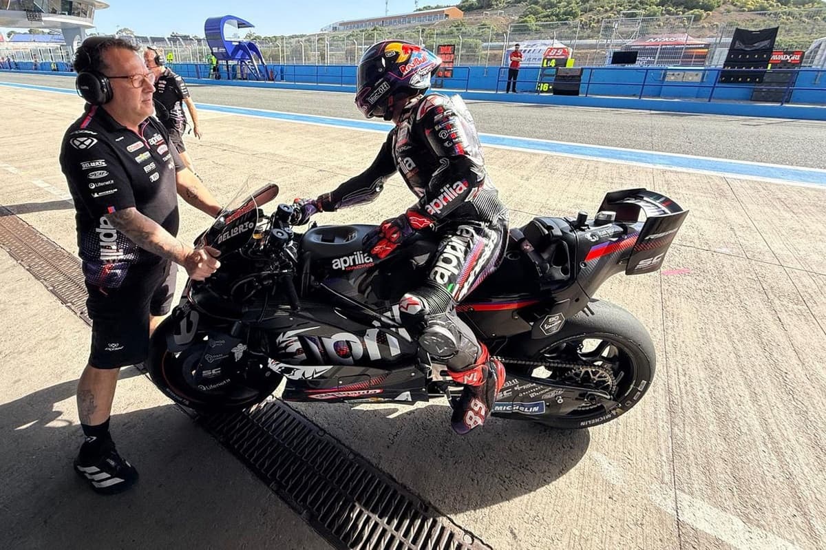 Aprilia stars hail performance jump in Jerez test