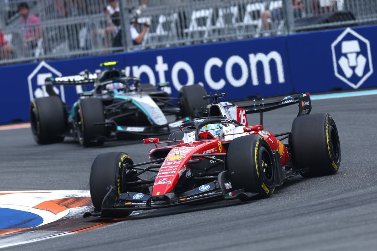 Charles Leclerc was "a bit harsh" on Kimi Antonelli in Miami sprint, but hopes he "calms down"