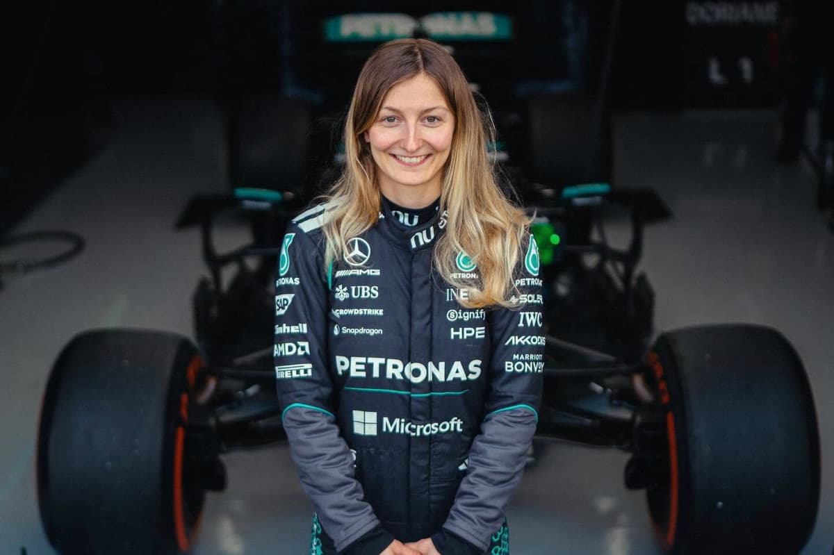 F1 Academy champion Doriane Pin takes major step towards F1 dream with first Mercedes test