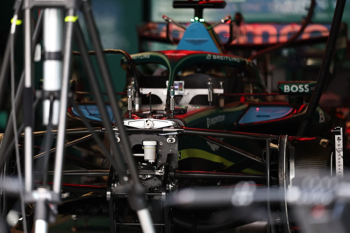 Aston Martin kept the AMR26 in Japan to test Honda vibration fixes on dyno bench