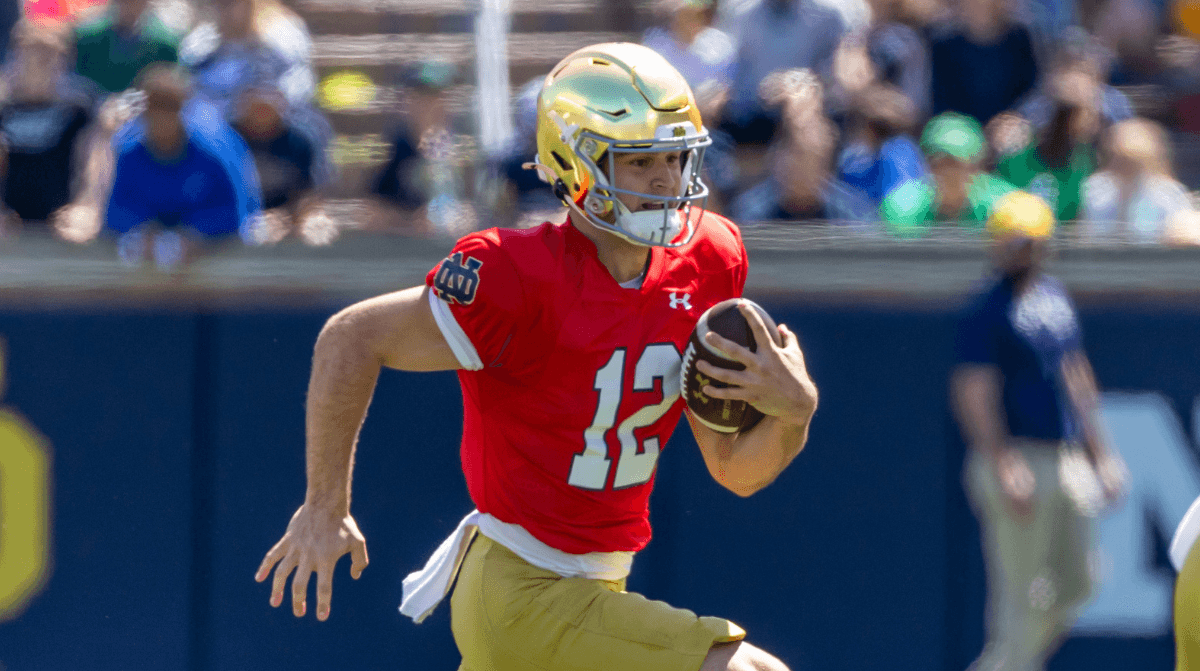 Post Spring Takeaways: Notre Dame Quarterback Blake Hebert