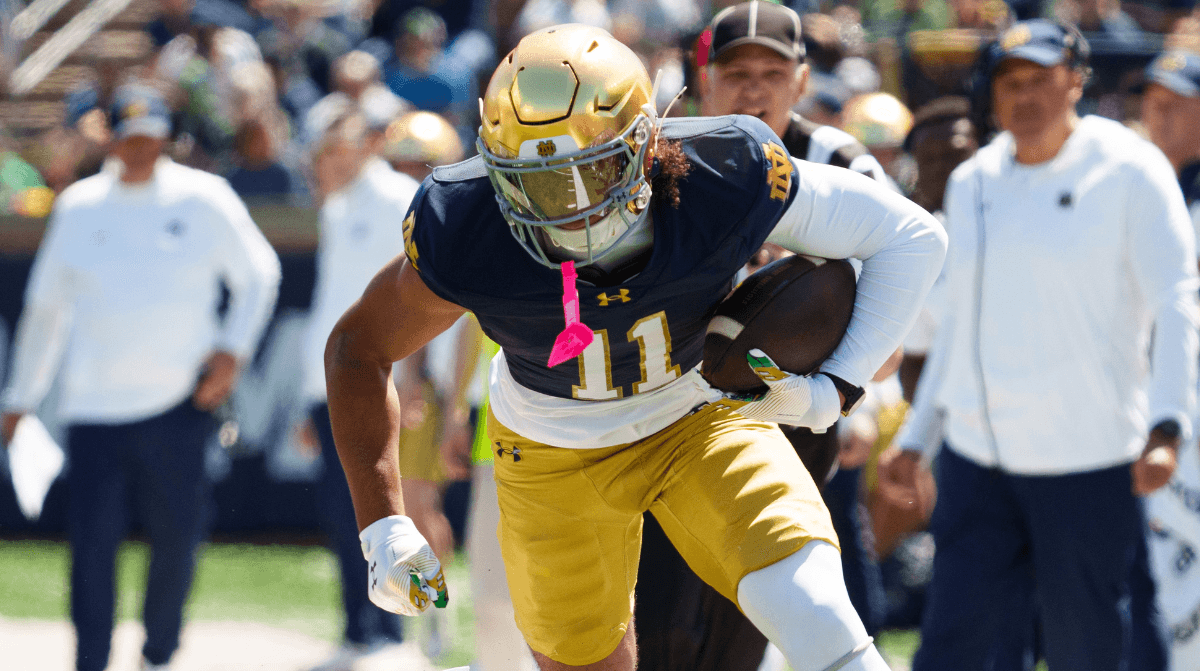 Notre Dame Freshman Receiver Devin Fitzgerald Is Already Ahead Of Schedule