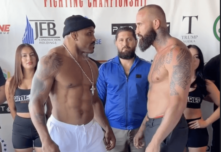 Video: Jacked Yoel Romero stares down Alex Nicholson ahead of Gamebred Bareknuckle MMA