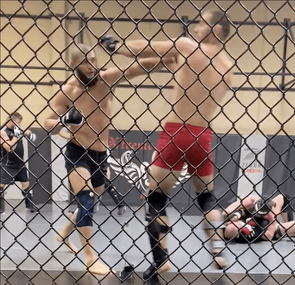 UFC champ leaks unseen training footage against hated rival