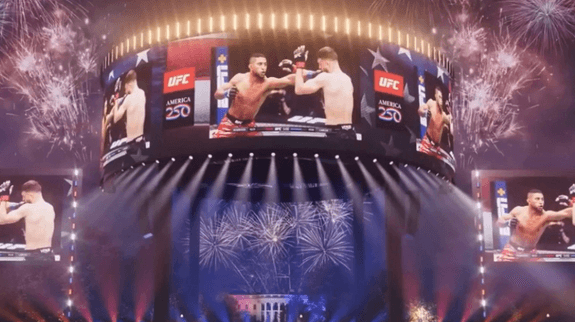 Ellipse layout revealed for 85,000 person UFC White House watch party