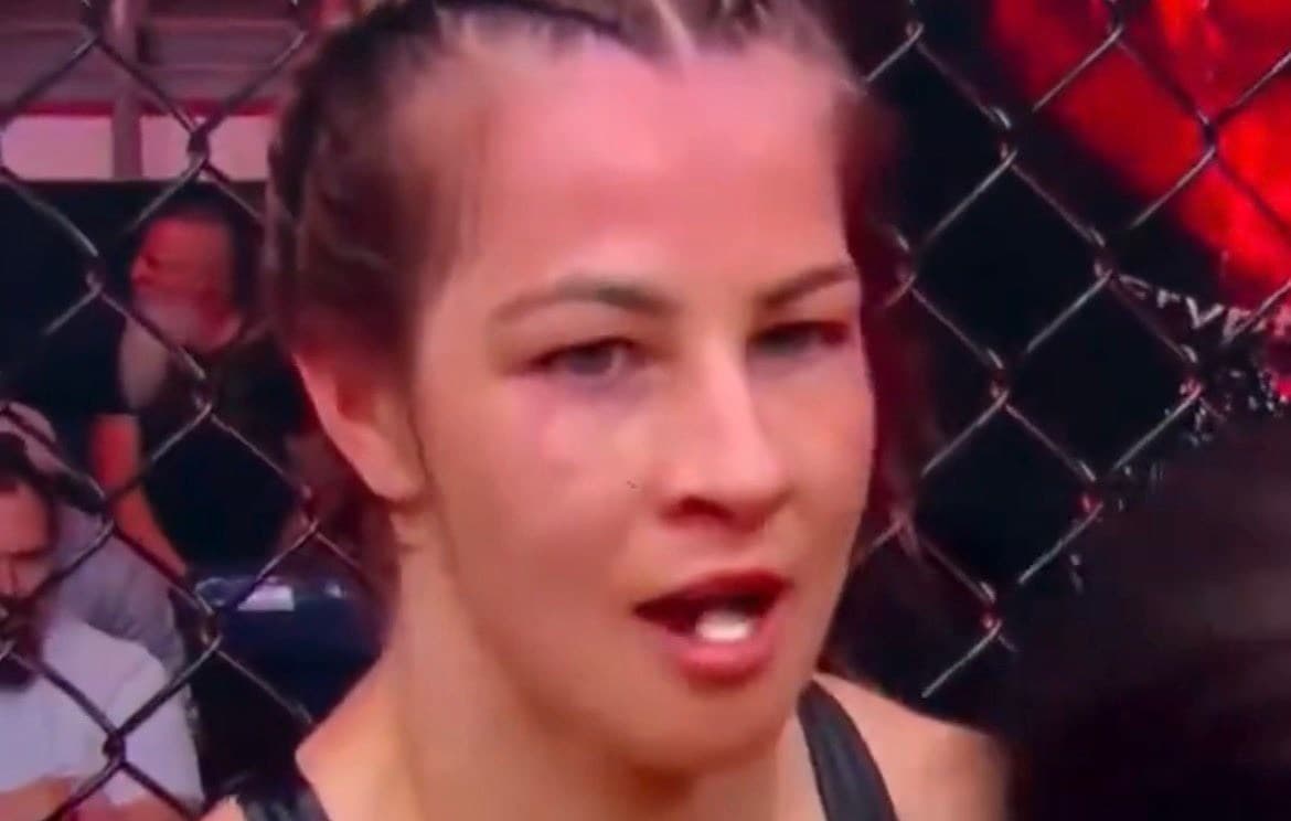 Zyn-Gate! Was Jasmine Jasudavicius getting jazzed on nicotine pouch during UFC Winnipeg win?