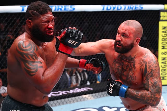 Curtis Blaydes suffered multiple significant facial injuries at UFC 327