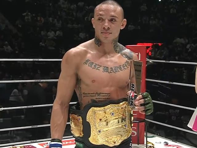 Luiz Gustavo knocks out Ilhom Nazimov to win lightweight title at Rizin 53