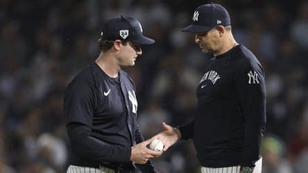 Aaron Boone holds firm on timeline for Gerrit Cole's return to the Yankees rotation