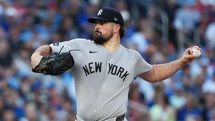 Yankees' Carlos Rodon pitches 4.1 scoreless innings in first rehab start for Single-A