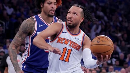 Knicks dominate on both ends, cruise to 137-98 Game 1 win over 76ers