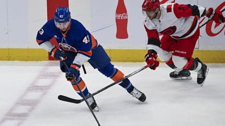 Islanders prospect Victor Eklund records first NHL point in 2-1 loss to Hurricanes to end regular season